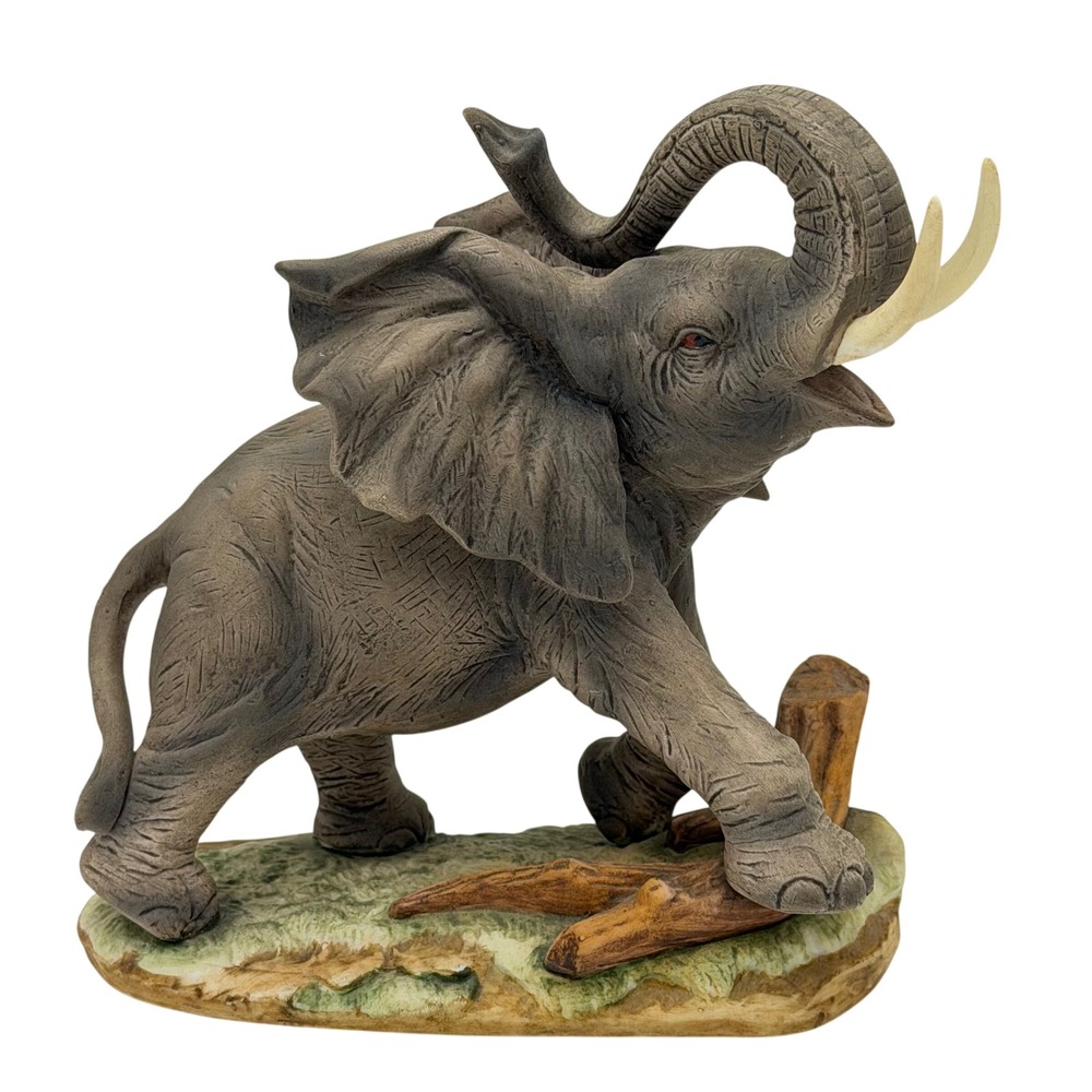 Vtg‎ Lefton China Hand Painted Elephant Figurine Trademark Exclusive Japan 5.5in